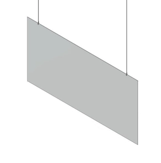 Kunststof preventiescherm (hangend) 500x1000mm Top Merken Winkel